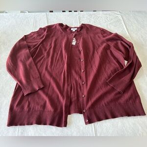 Croft & Barrow Maroon Women's Cardigan